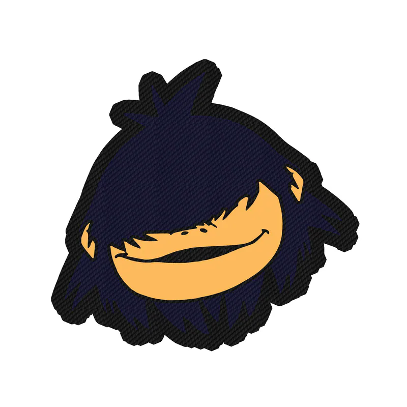 Gorillaz Carbon Fiber Vinyl Decal - Custom Size