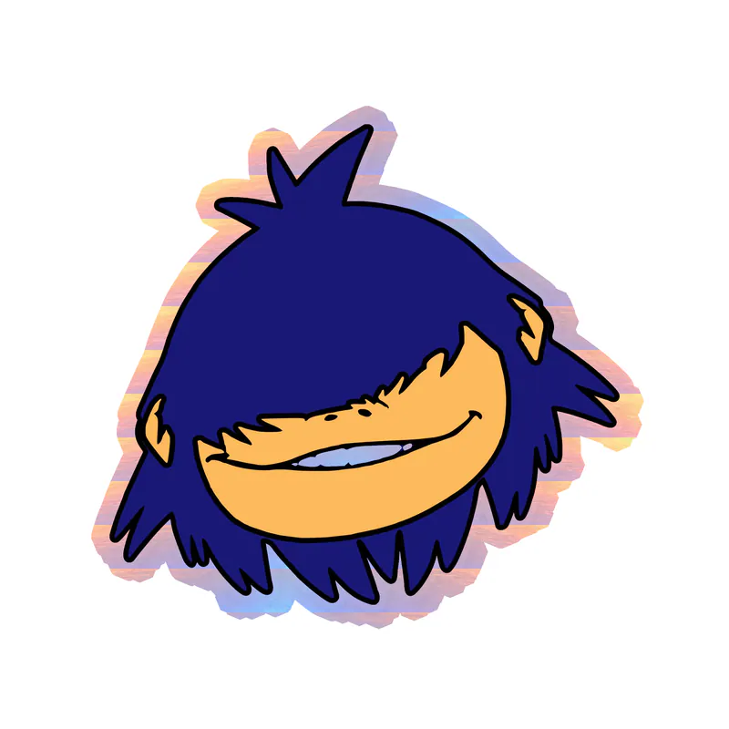 Gorillaz Holographic Vinyl Decal - Custom Size