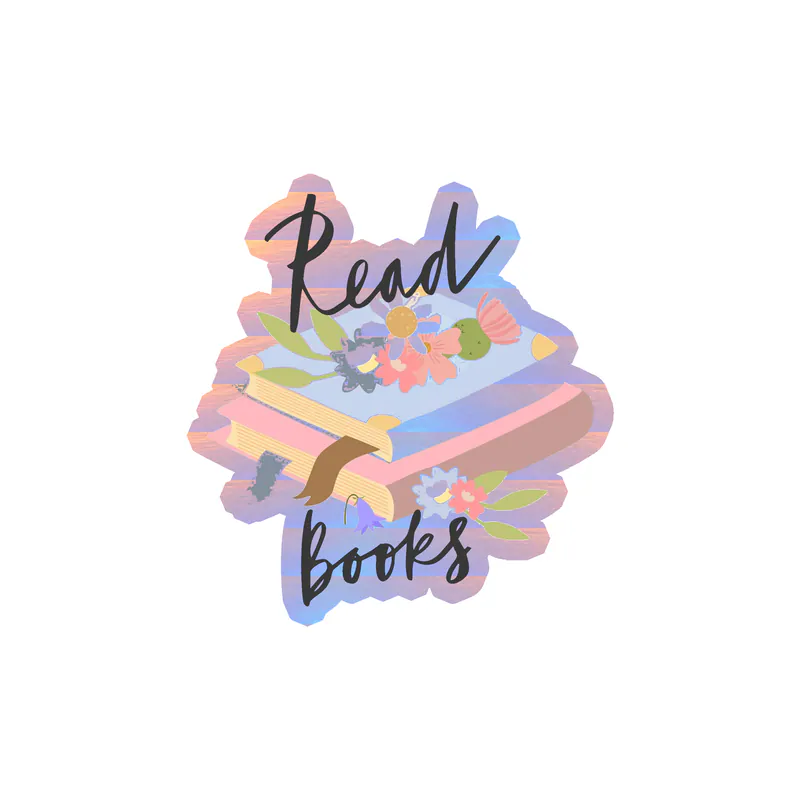 Read Books - Holographic Vinyl Decal - Custom Size