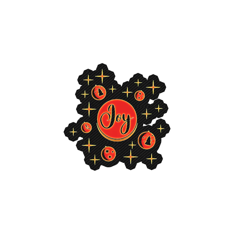 Joy Carbon Fiber Vinyl Sticker - Custom Size