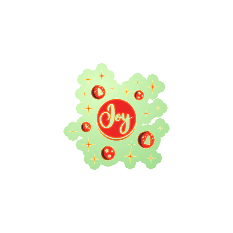 Joy Glow in the Dark Vinyl Sticker - Custom Size