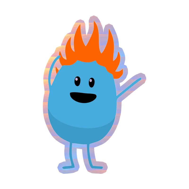 Dumb Ways to Die - Holographic Vinyl Decal