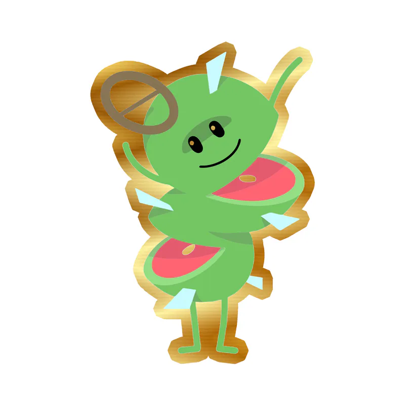 Dumb Ways to Die - Gold Chrome Vinyl Decal