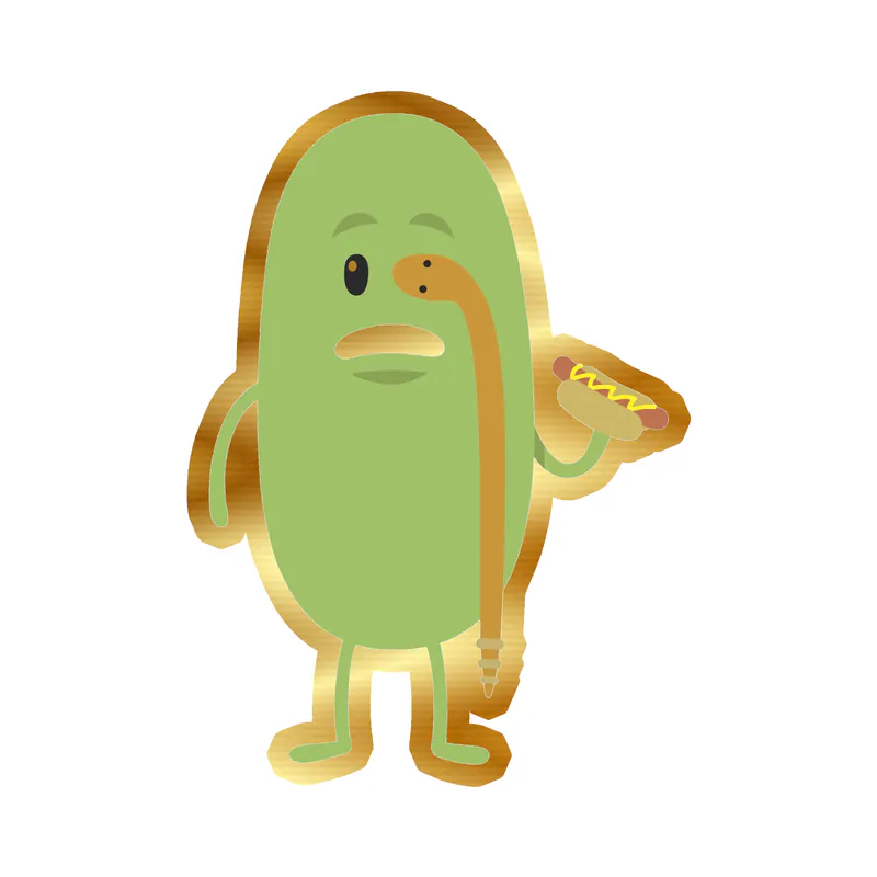 Dumb Ways to Die - Gold Chrome Vinyl Decal