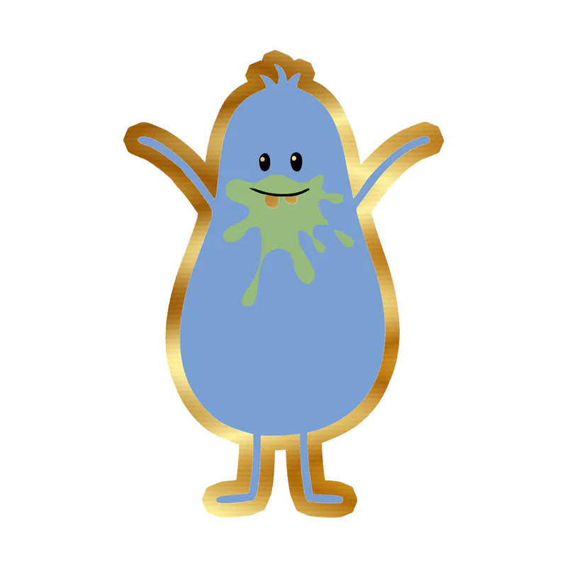 Dumb Ways to Die - Gold Chrome Vinyl Decal