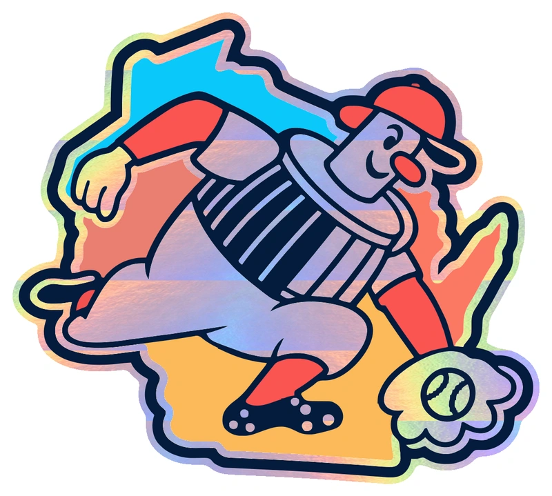 Milwaukee Brewers - 2026 Wisconsin State Barrelman - Holographic Vinyl Sticker - Custom Size