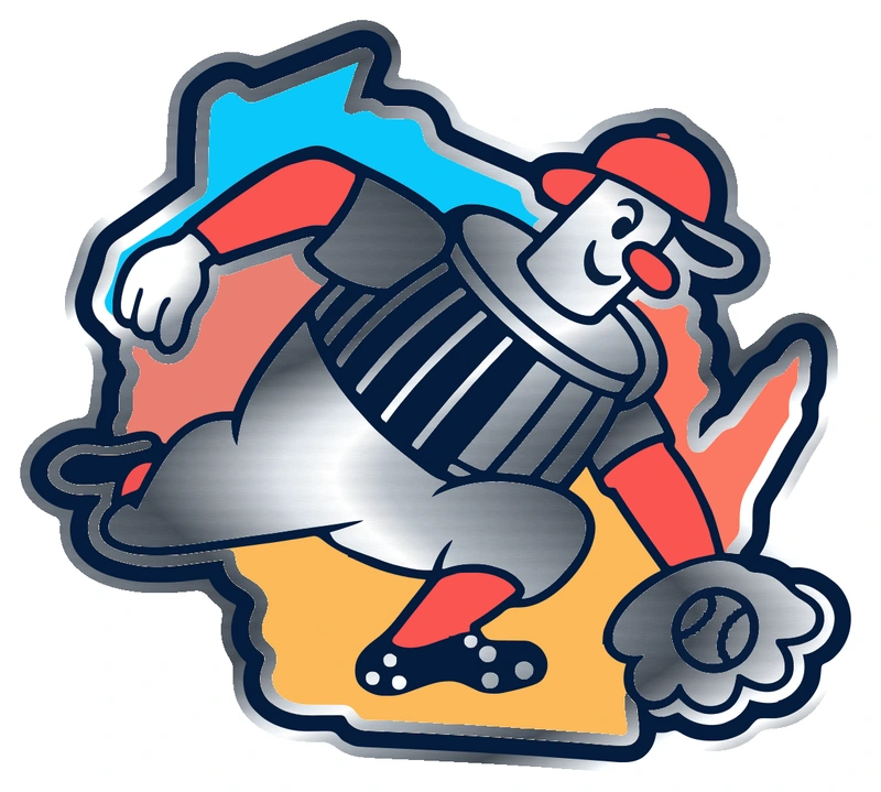 Milwaukee Brewers - 2026 Wisconsin State Barrelman - Silver Chrome Vinyl Sticker - Custom Size