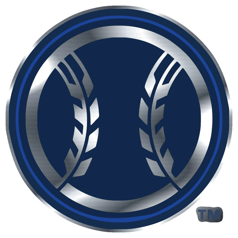 Milwaukee Brewers - Wheat Ball - Silver Chrome Vinyl Sticker - Custom Size