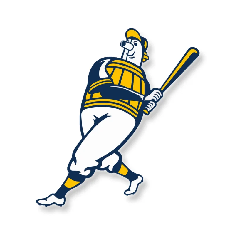 Milwaukee Brewers - Standalone Barrelman - Temporary Tattoo