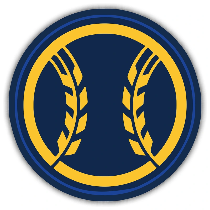 Milwaukee Brewers - Wheat Ball - Carbon Fiber Vinyl Sticker - Custom Size