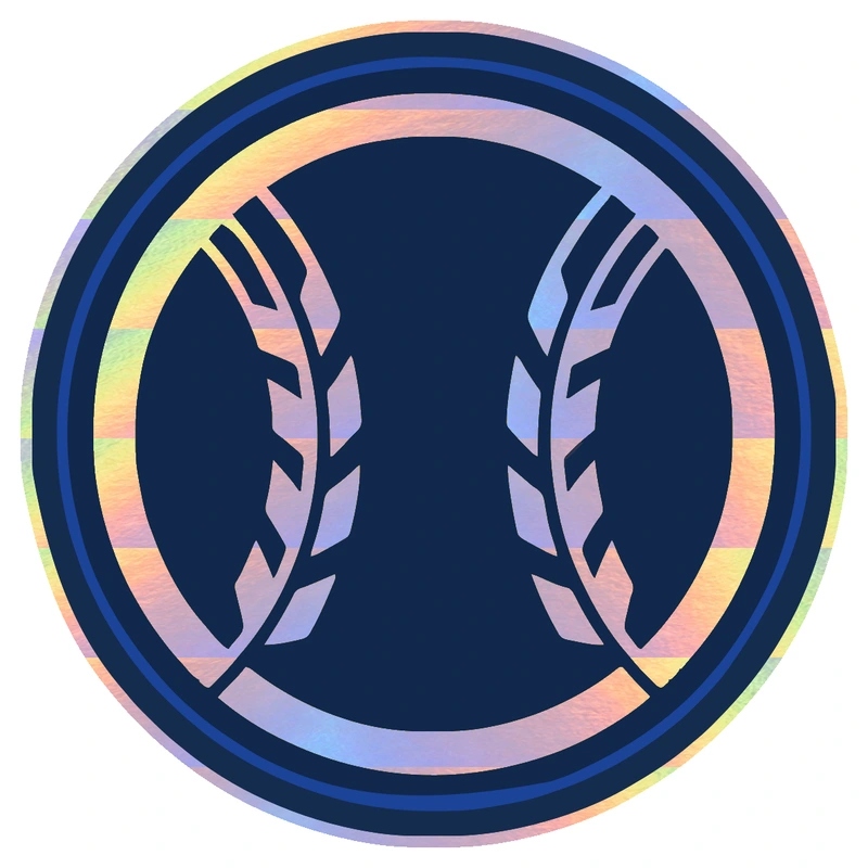 Milwaukee Brewers - Wheat Ball - Holographic Vinyl Sticker - Custom Size