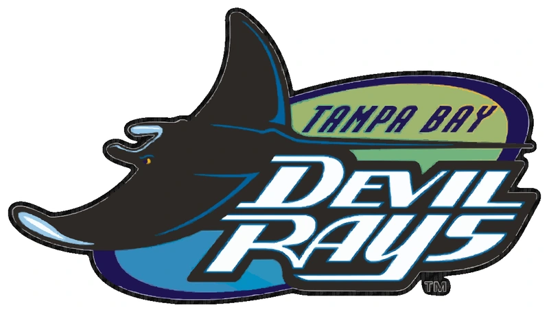 Tampa Bay Rays - 1998 Devil Rays Throwback - Carbon Fiber Vinyl Sticker - Custom Size