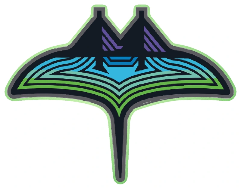 Tampa Bay Rays - SkyRay City Connect - Glow in the Dark Vinyl Sticker - Custom Size