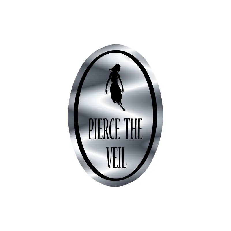 Pierce The Veil - Collide With The Sky - Silver Chrome Vinyl Sticker - Custom Size