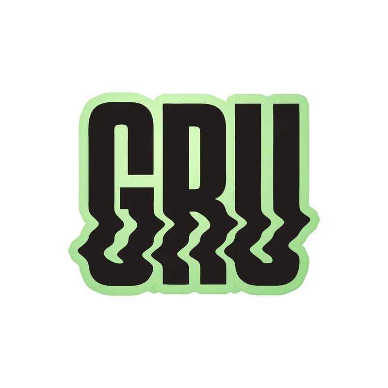 Despicable Me - Gru Name in Black - Glow in the Dark Vinyl Sticker - Custom Size