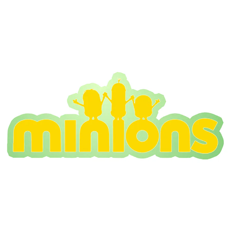 Despicable Me - Minions in Yellow - Glow in the Dark Vinyl Sticker - Custom Size