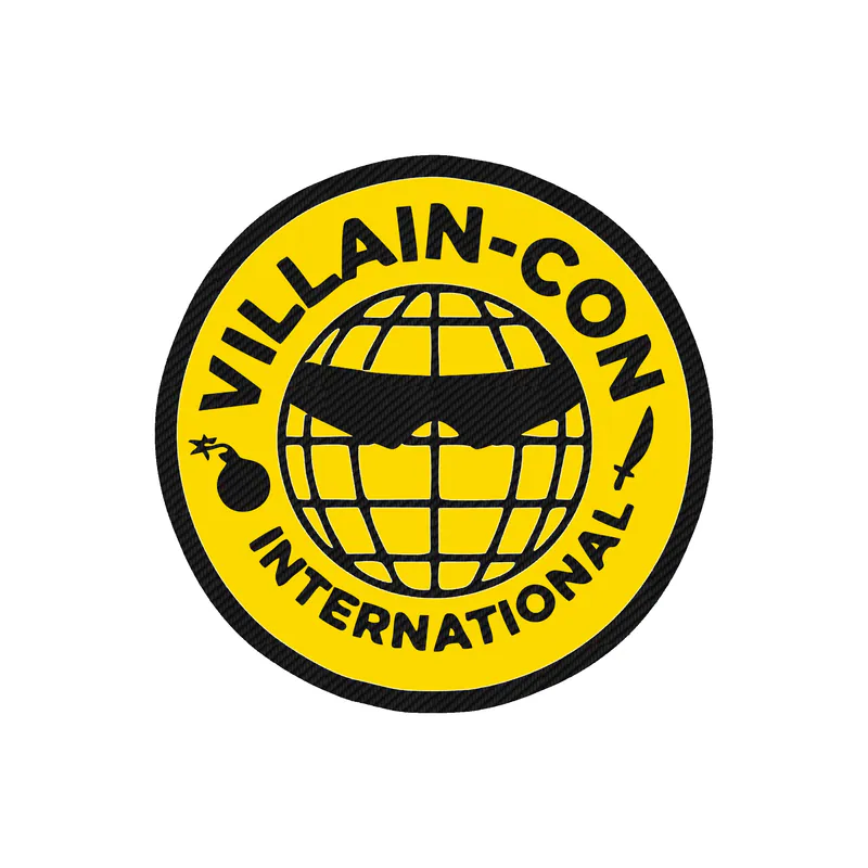 Despicable Me - Villain Con Logo 2 - Carbon Fiber Vinyl Sticker - Custom Size