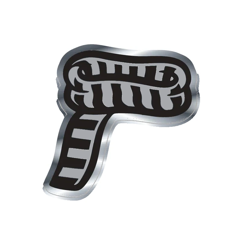 Despicable Me - Gru Scarf - Silver Chrome Vinyl Sticker - Custom Size