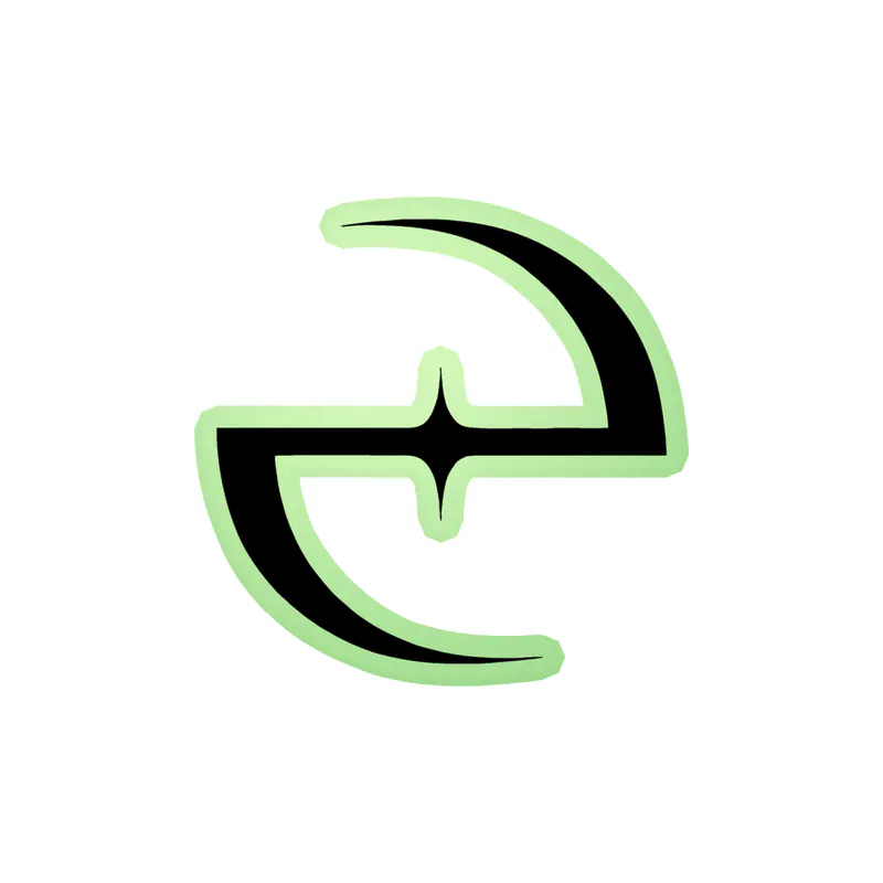 Evanescence - Logo - Glow in the Dark Vinyl Sticker - Custom Size