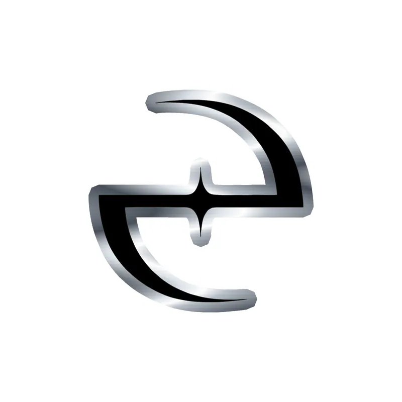 Evanescence - Logo - Silver Chrome Vinyl Sticker - Custom Size