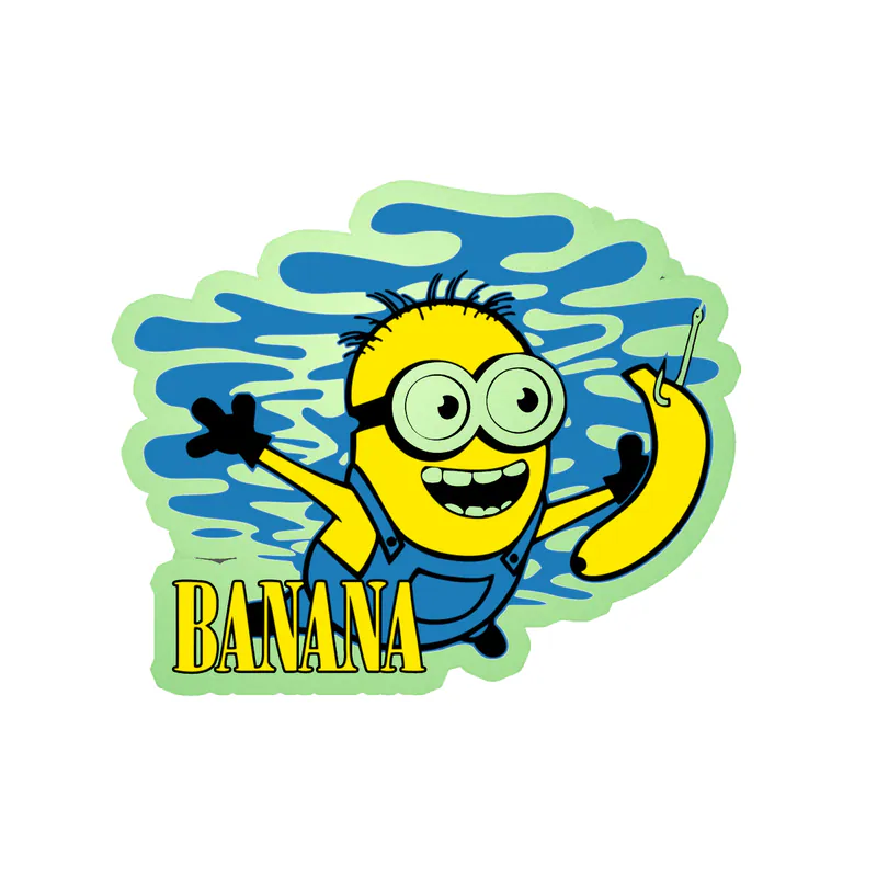 Despicable Me - Banana (Nirvana) Album Cover - Glow in the Dark Vinyl Sticker - Custom Size