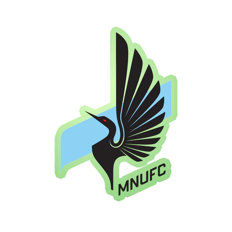 Minnesota United FC - Logo - Glow in the Dark Vinyl Sticker - Custom Size