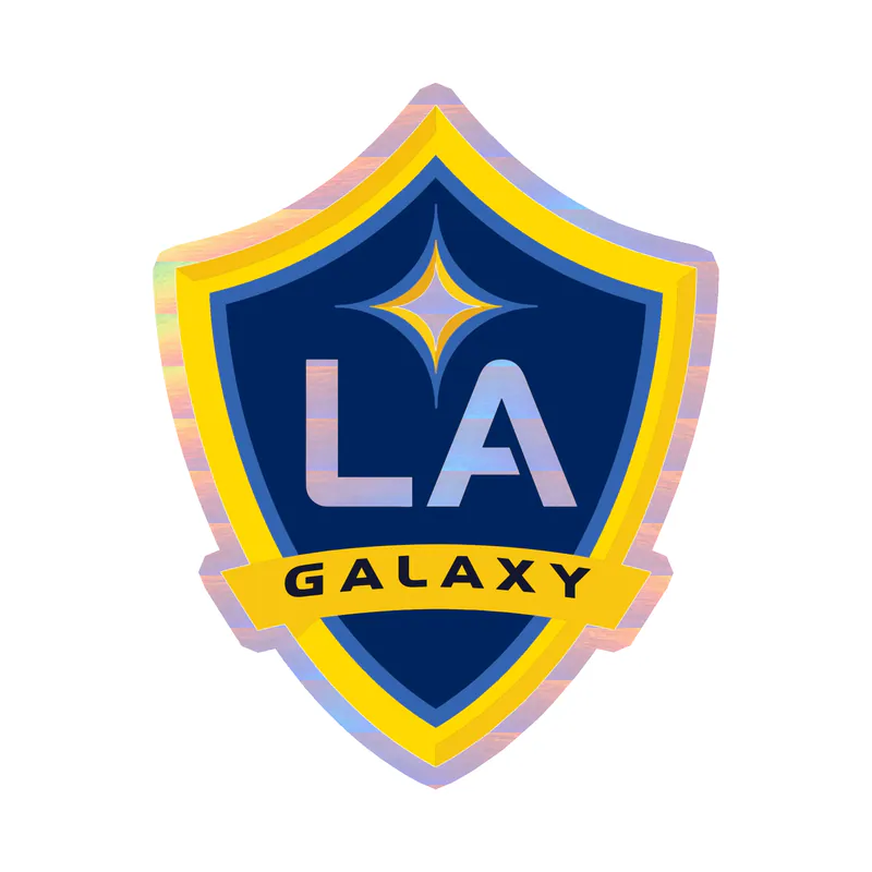 LA Galaxy- Logo - Holographic Vinyl Sticker - Custom Size