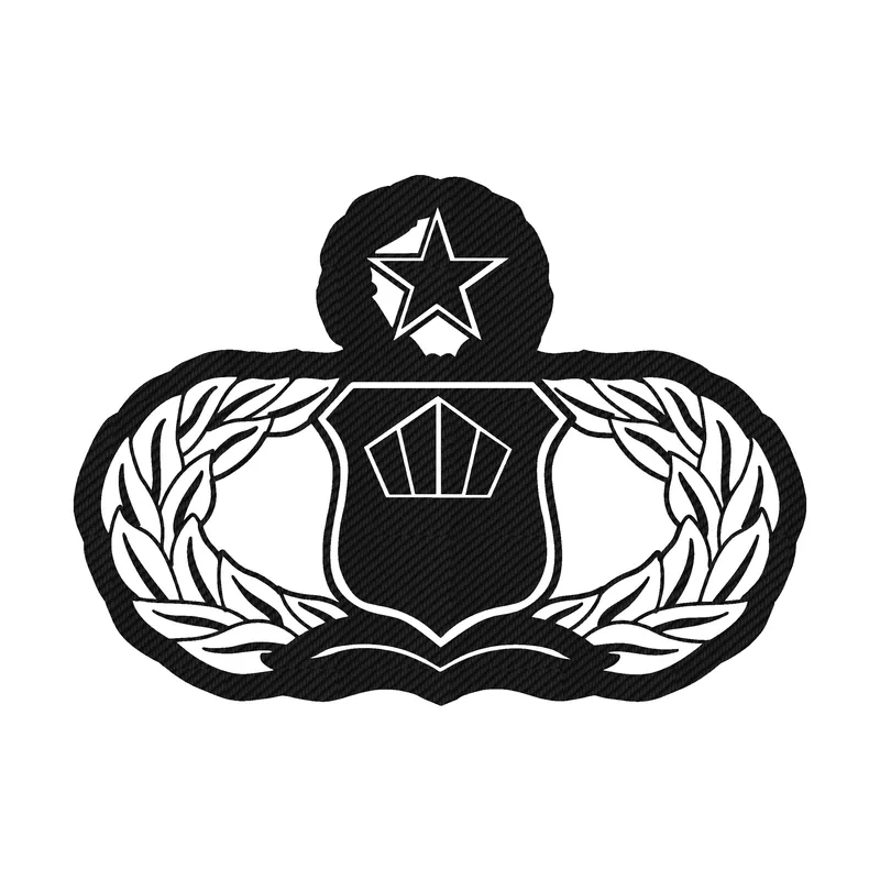 Custom for Sam - Atc Level 7 Badge - Carbon Fiber Vinyl Decal - Custom Size