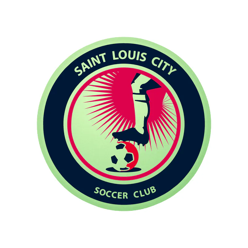 St. Louis City SC - Circle with Name -  Glow in the Dark Vinyl Sticker - Custom Size