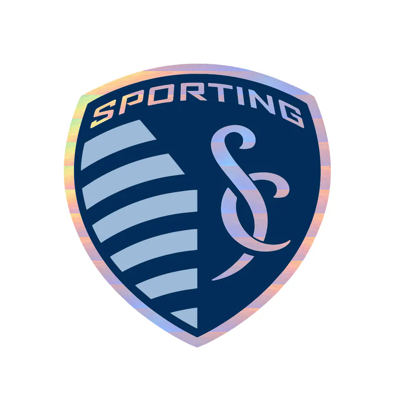 Sporting Kansas City - Logo - Holographic Vinyl Sticker - Custom Size