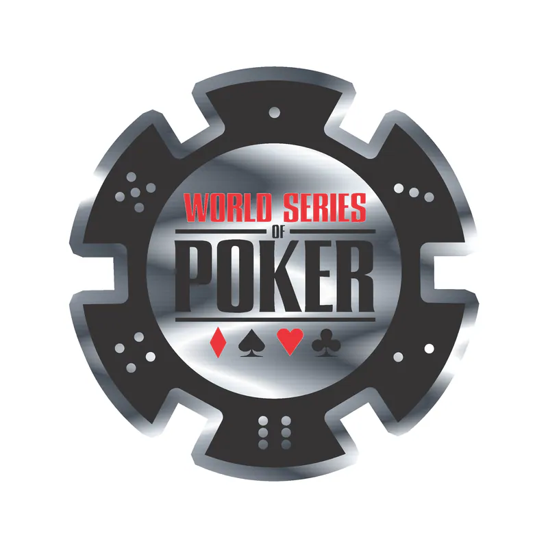 World Series Of Poker - Silver Chrome Vinyl Sticker - Custom Size