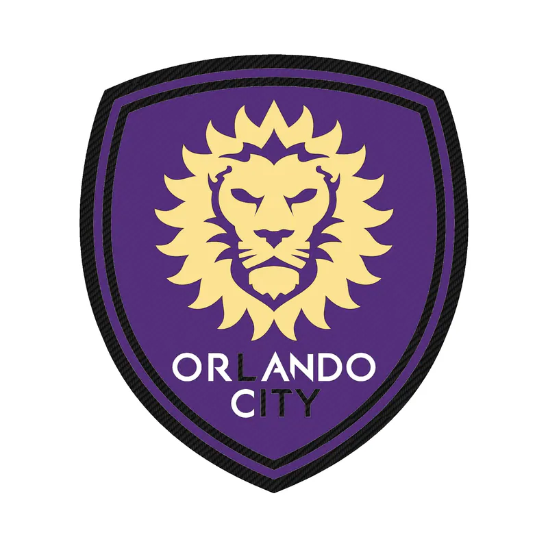 Orlando City SC - Logo - Carbon Fiber Vinyl Sticker - Custom Size
