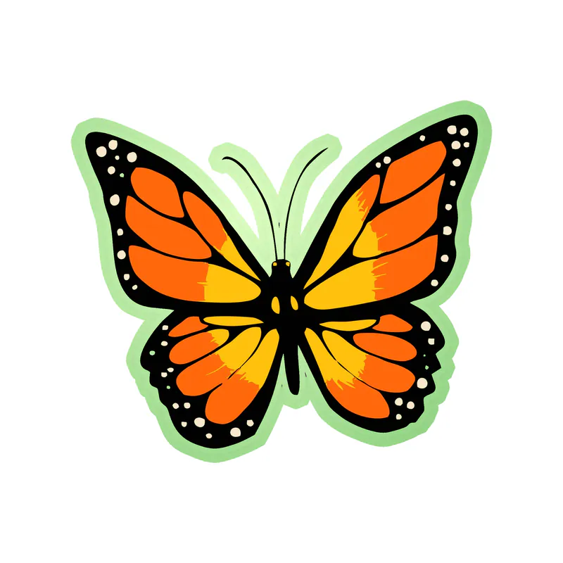 Butterfly - Glow in the Dark Vinyl Decal