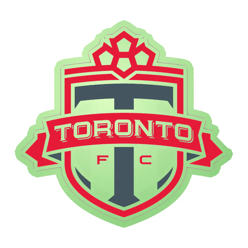 Toronto FC - Logo - Glow in the Dark Vinyl Sticker - Custom Size