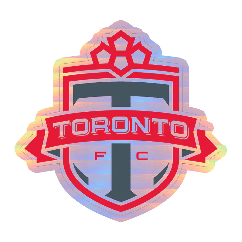 Toronto FC - Logo - Holographic Vinyl Sticker - Custom Size