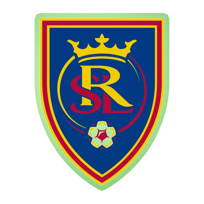 Real Salt Lake - Logo - Glow in the Dark Vinyl Sticker - Custom Size