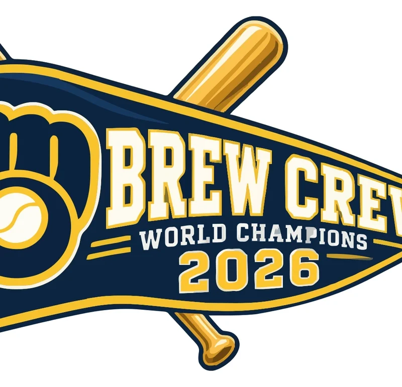Milwaukee Brewers - 2026 World Series Champions - Brew Crew Pennant - Temporary Tattoo