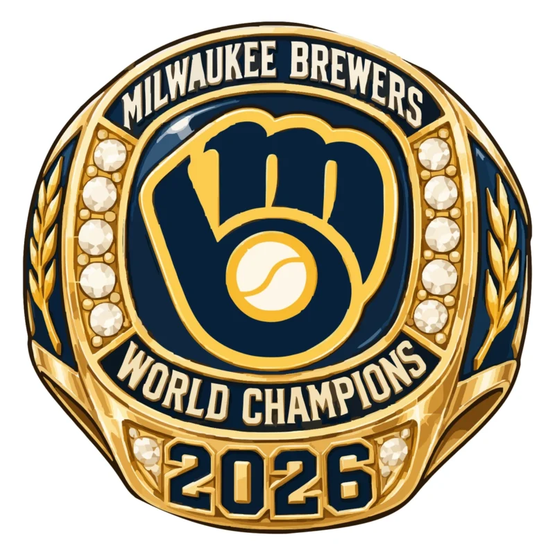 Milwaukee Brewers - 2026 World Series Champions - Championship Ring - Temporary Tattoo