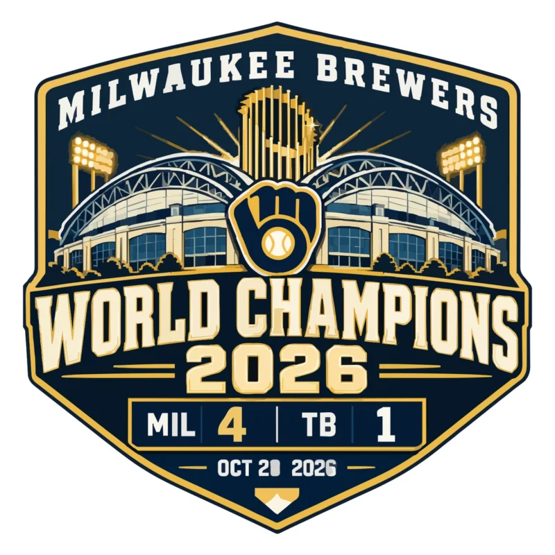Milwaukee Brewers - 2026 World Series Champions - Clinch Game Keepsake - Temporary Tattoo