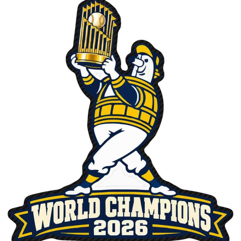 Milwaukee Brewers - 2026 World Series Champions - Trophy Barrelman - Carbon Fiber Vinyl Sticker - Custom Size