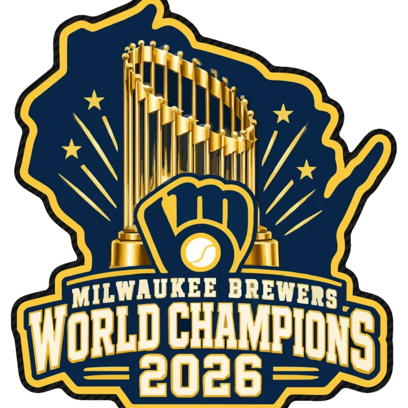 Milwaukee Brewers - 2026 World Series Champions - Wisconsin - Carbon Fiber Vinyl Sticker - Custom Size