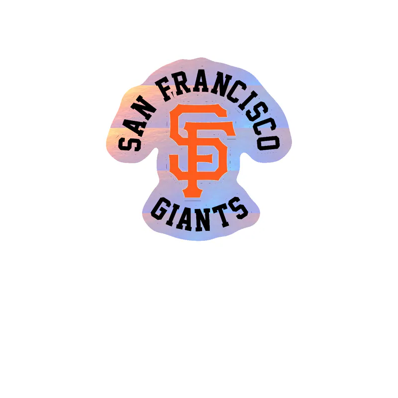 San Francisco Giant - SP With Name - Holographic Vinyl Sticker - Custom Size