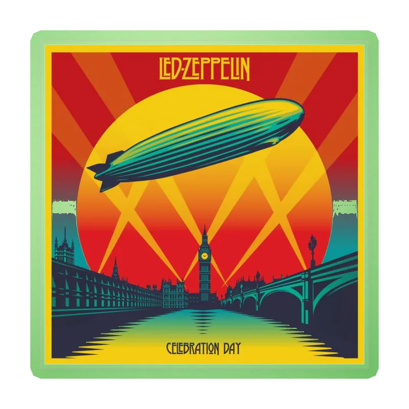 Led Zeppelin Album Cover Glow in the Dark Vinyl Decal - Custom Size