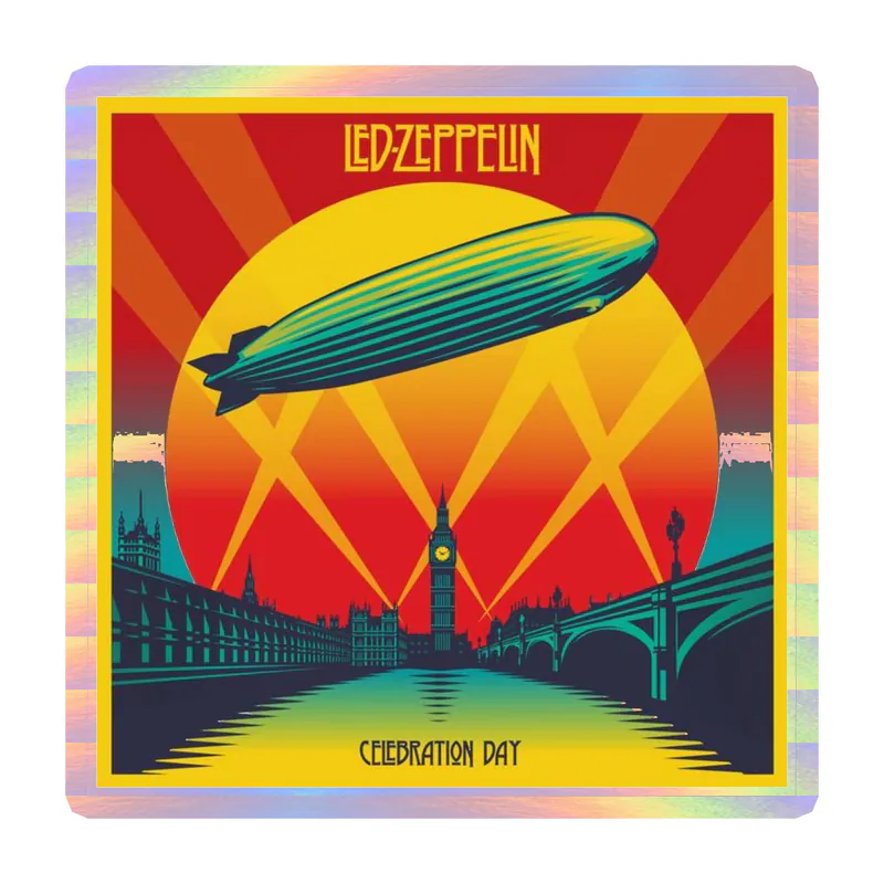 Led Zeppelin Album Cover Holographic Vinyl Decal - Custom Size