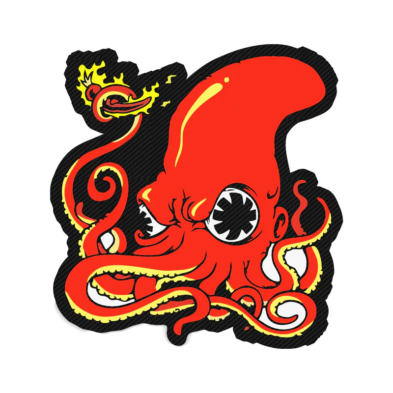 Red Hot Chili Peppers Carbon Fiber Vinyl Decal - Custom Size