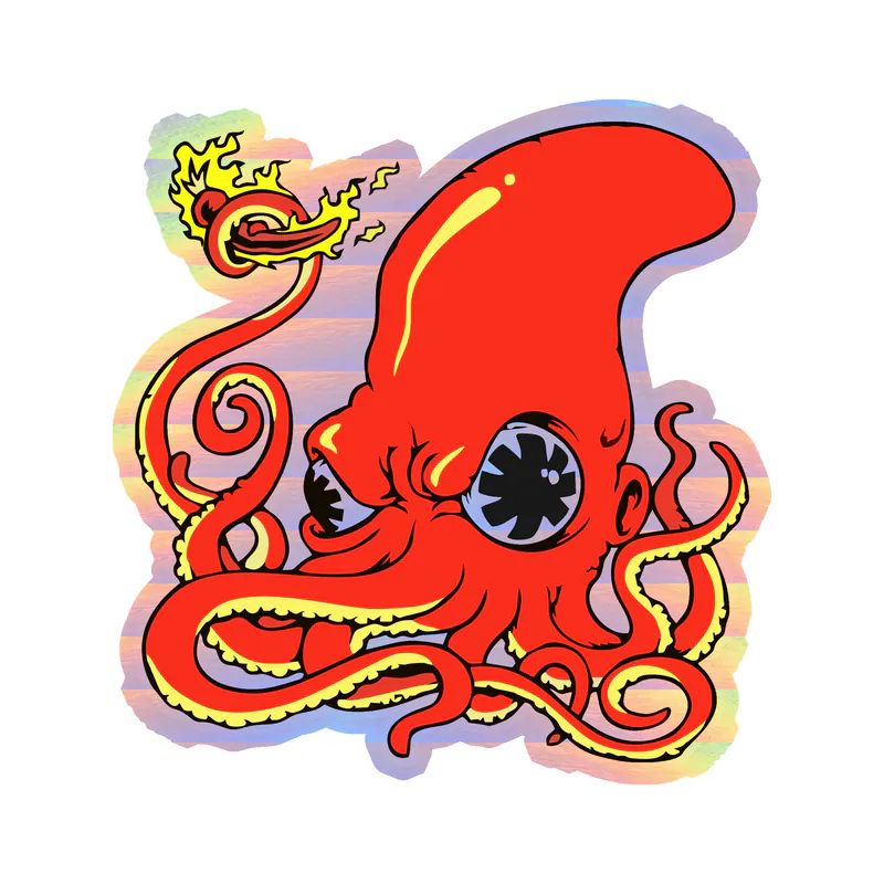 Red Hot Chili Peppers Holographic Vinyl Decal - Custom Size