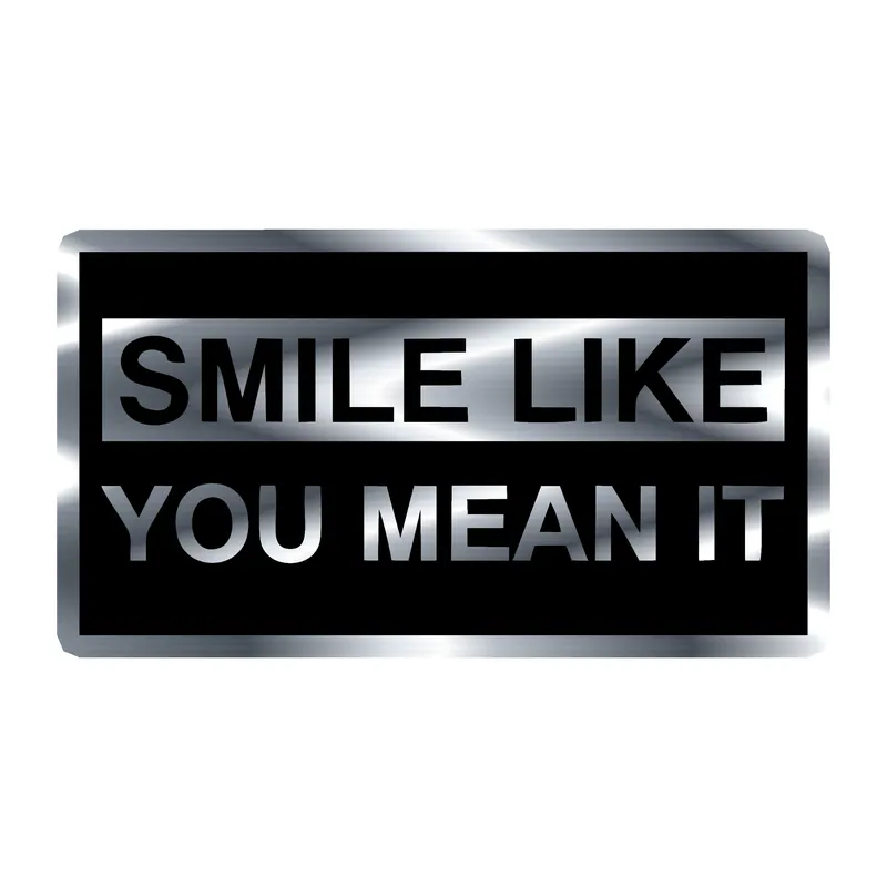The Killers Silver Chrome Vinyl Decal - Custom Size