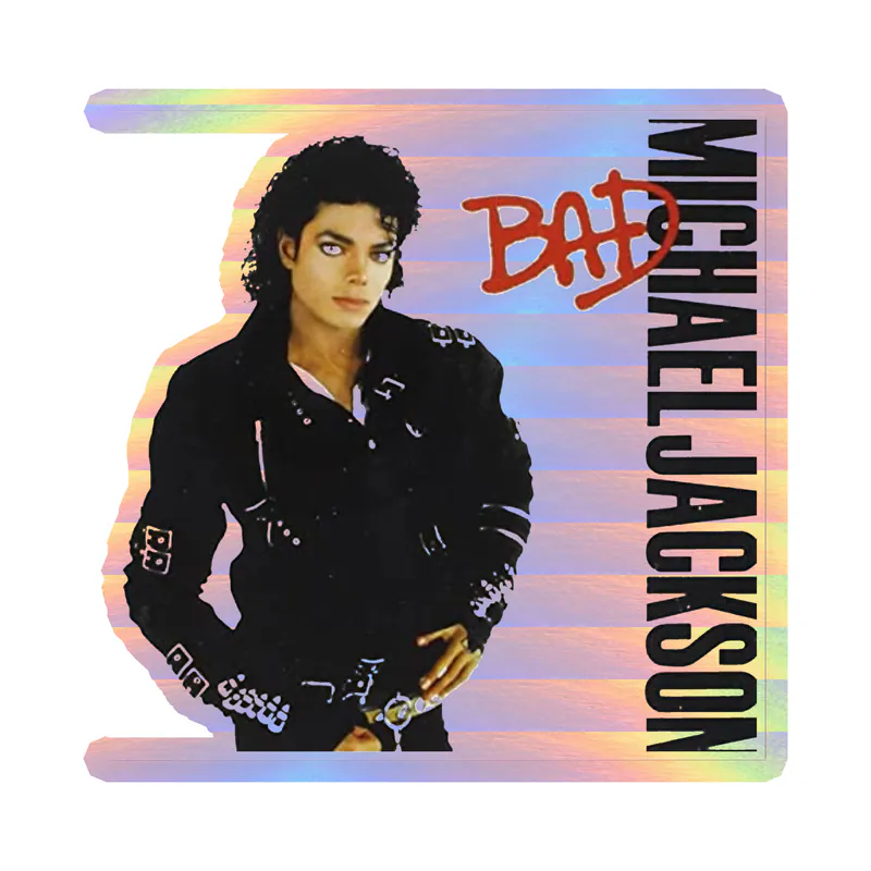 Michael Jackson Holographic Vinyl Decal - Custom Size
