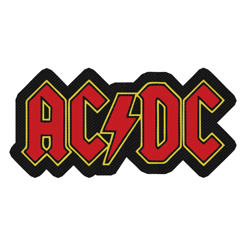 ACDC Carbon Fiber Vinyl Decal - Custom Size