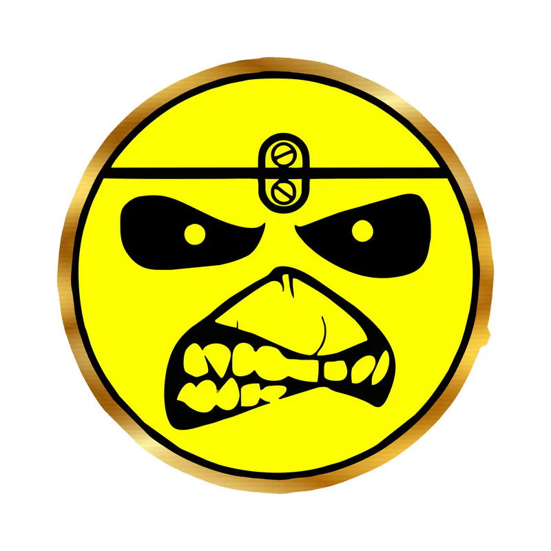 Iron Maiden Gold Chrome Vinyl Decal - Custom Size